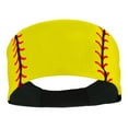 thumbnail image 1 of MadSportsStuff Player ID Softball Stitch Headband (Yellow, #BLANK), 1 of 1