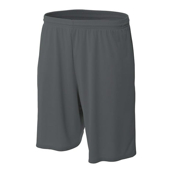 MadSportsStuff Pro Line Performance Mesh Youth Basketball Shorts (Graphite, Large)