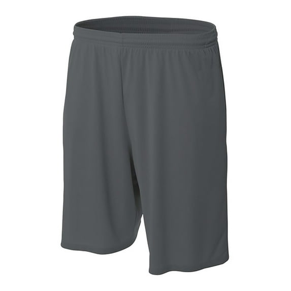MadSportsStuff Youth Mesh Athletic Shorts, No Pockets - Kids Flag Football, Basketball, Soccer - Small, Graphite