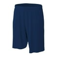 thumbnail image 1 of MadSportsStuff Youth Mesh Athletic Shorts, No Pockets - Kids Flag Football, Basketball, Soccer - Small, Navy, 1 of 2