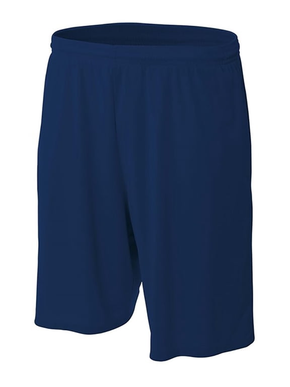 No Pocket Mesh Shorts - Youth Flag Football & Basketball - Navy, Small