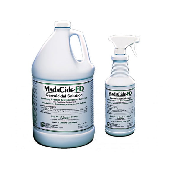 Madacide FD Fast Drying Disinfectant Cleaner - 32 oz Spray, 12/Case