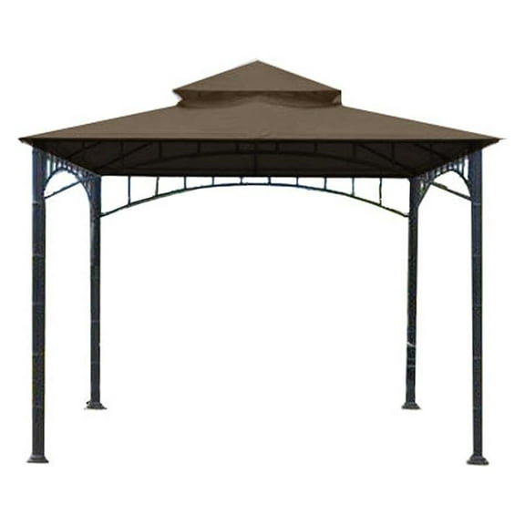 Madaga Gazebo Replacement Canopy - RipLock 350 Nutmeg - 10x10 - Outdoor Patio Cover