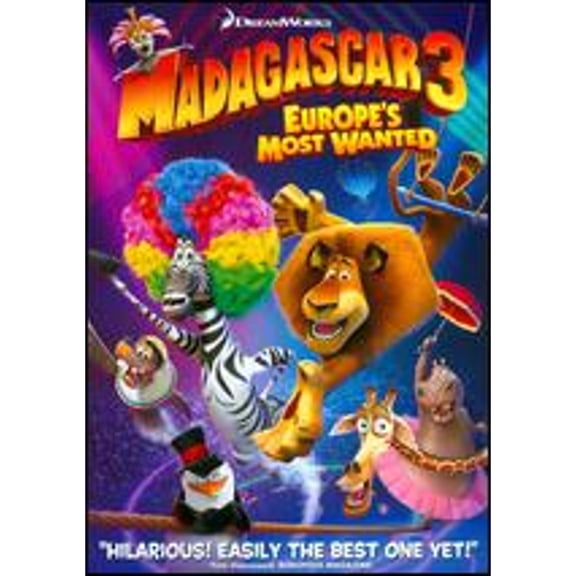 Pre-Owned Madagascar 3: Europe's Most Wanted DVD Animation by Paramount Pictures, English
