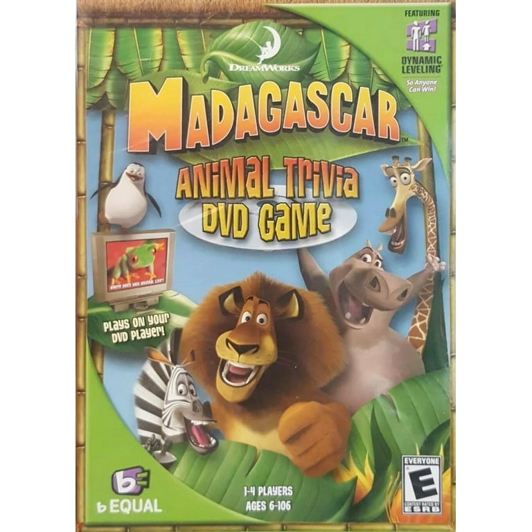 Madagascar Animal Trivia DVD Game NEW