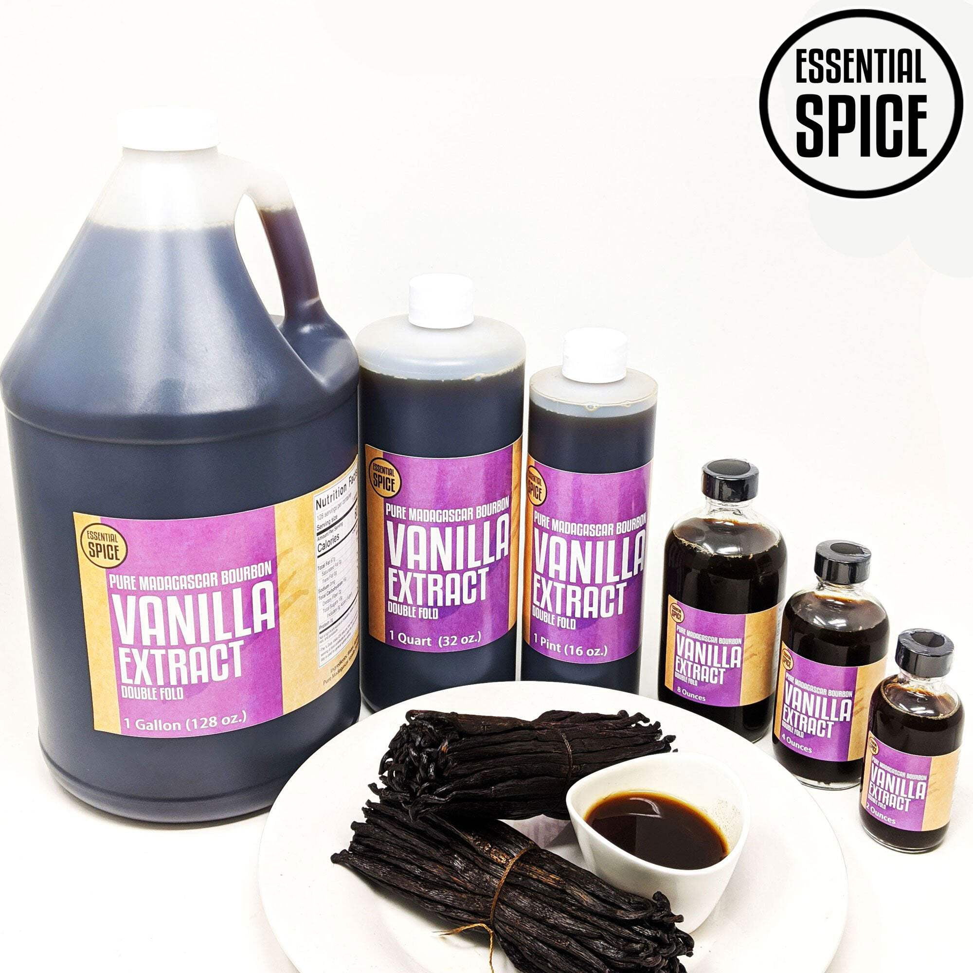 Madagascar Bourbon 100% Pure Vanilla Extract (Double Fold)
