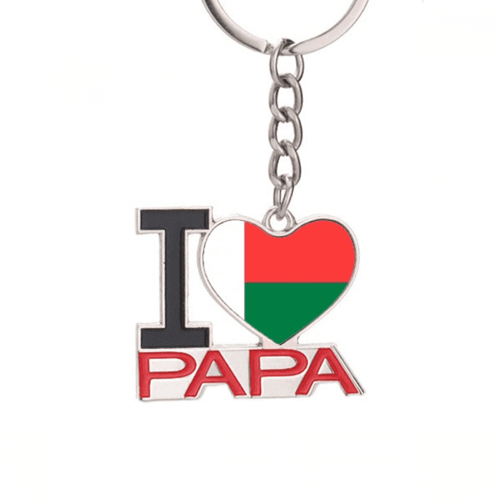 Madagascar National Flag Africa Country Keychain Metal Keyring Holder ...