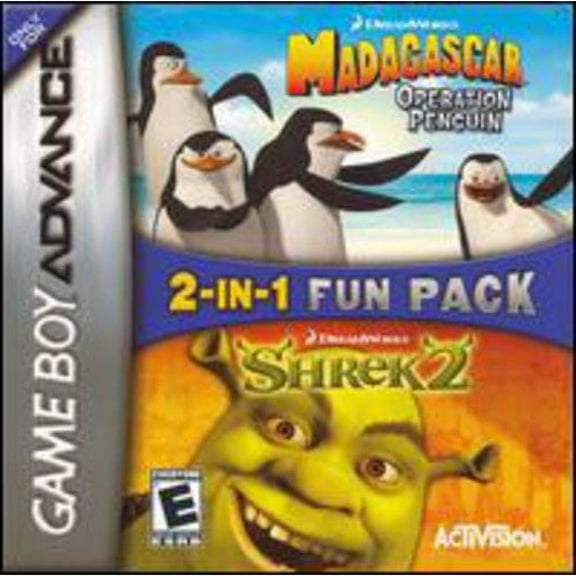 Shrek 2 / Madagascar Operation Penguins 2 pk - Game Boy Advance