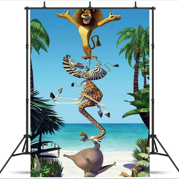 Madagascar Taspestry Poster Banner Backdrop Background Wall Decor Party Supplies
