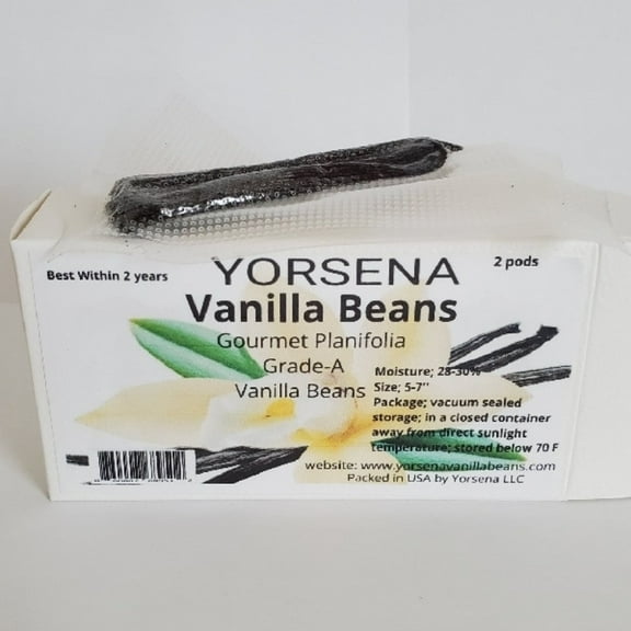 Madagascar Vanilla Beans Grade A , planifolia 2 pods