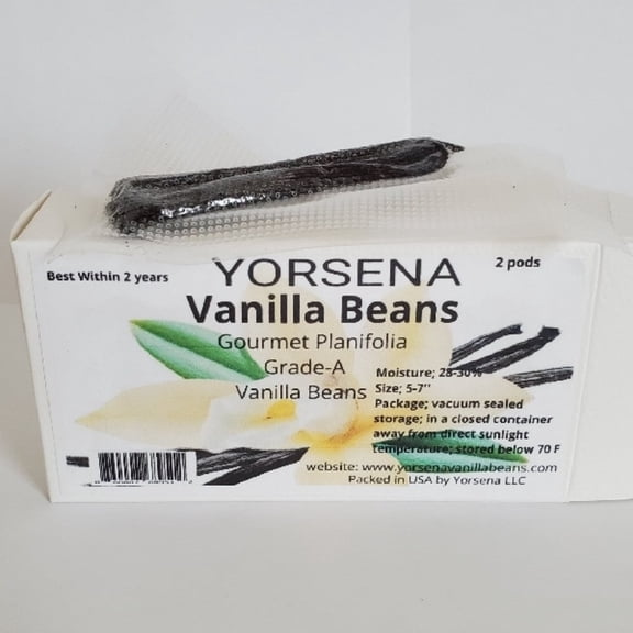 Madagascar Vanilla Beans Grade A , planifolia 2 pods