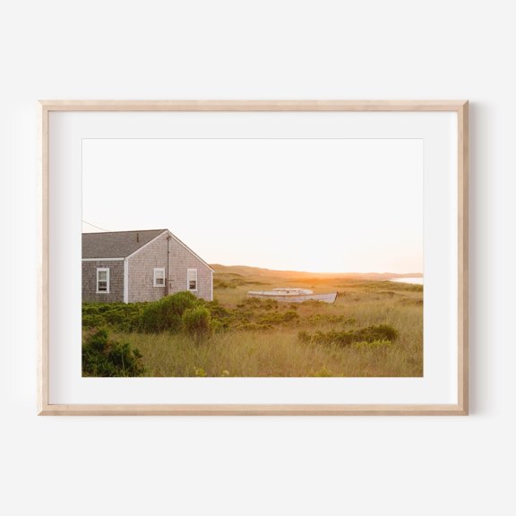 Madaket Boat Print Nantucket Wall Art Coastal Landscape Photography Cape Cod Coastal Decor Nautical Beach Cottage Art, Unframed Paper Print