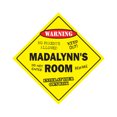 thumbnail image 1 of Madalynn's Room Sign Crossing Zone Xing | Indoor/Outdoor | 12" Tall kids bedroom decor door children's name boy girl, 1 of 5