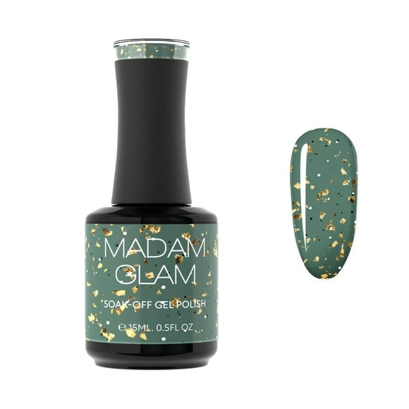 Madam Glam - Soak-Off TMA2Gel Polish - 15ml I 0.5 fl oz - Unique Glittery Formula - DIY Nail Art - Long-Lasting, Vegan & Cruelty-Free (Shining Star Milky, 0.5 Fl Oz)