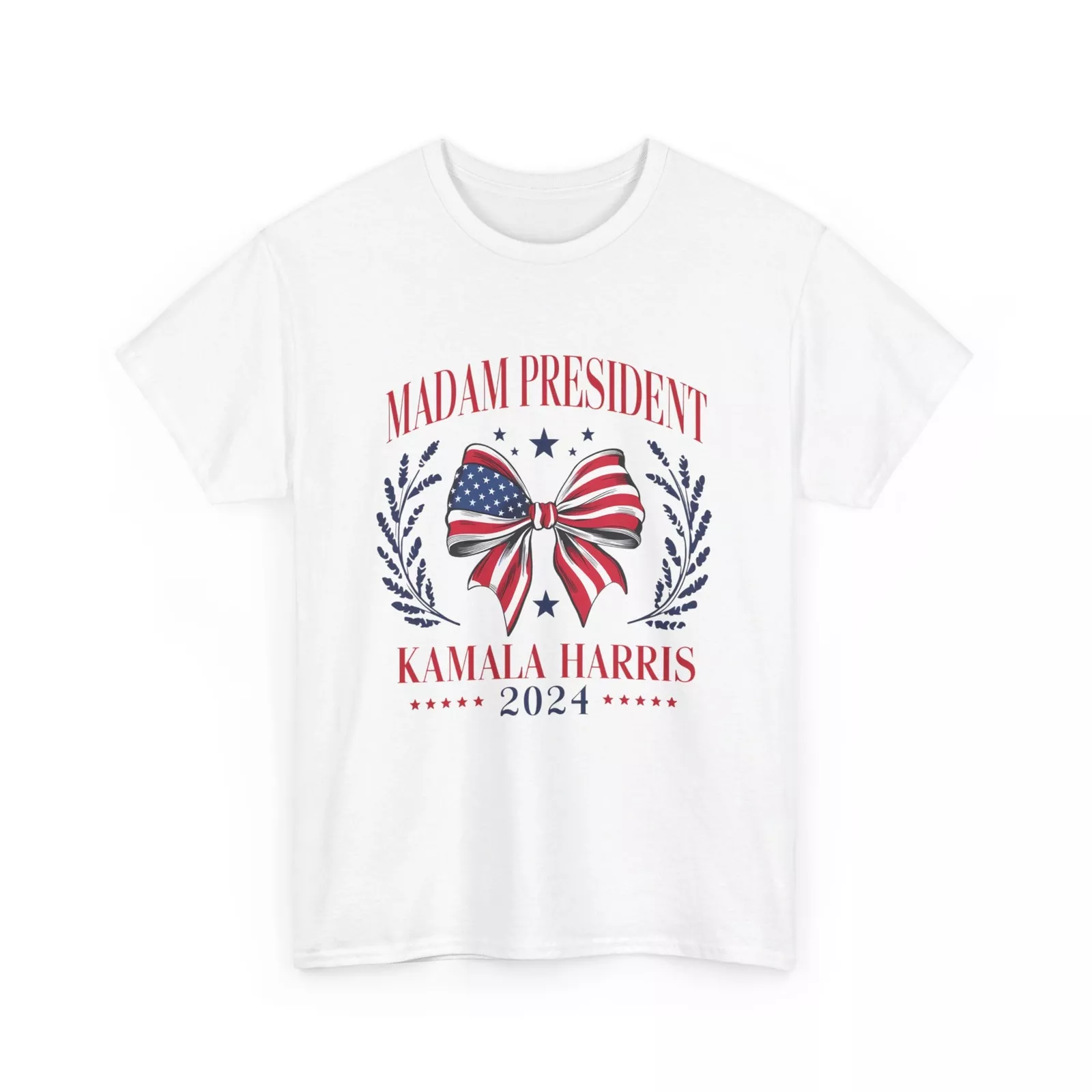 Madam President Kamala Harris 2024 Patriotic Bow TShirt Election Campaign Tee