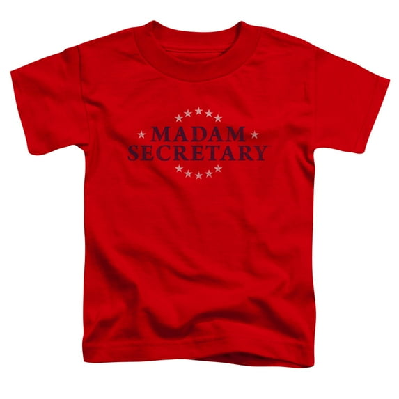 Madam Secretary Distress Logo Toddler T-Shirt Red