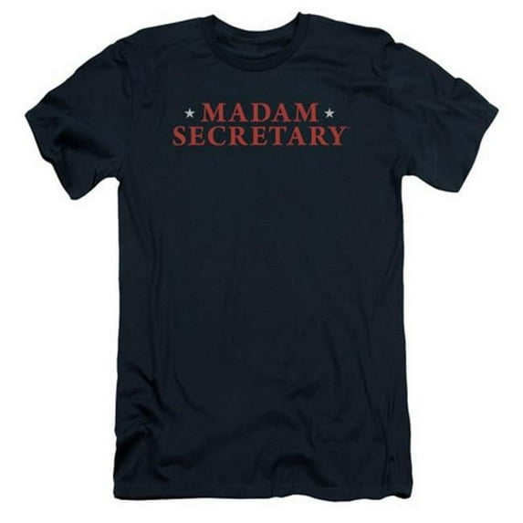 Madam Secretary-Logo - Short Sleeve Adult 30-1 Tee - Navy- 2X