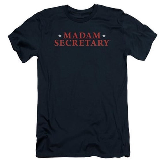 Madam Secretary-Logo - Short Sleeve Adult 30-1 Tee - Navy- Extra Large