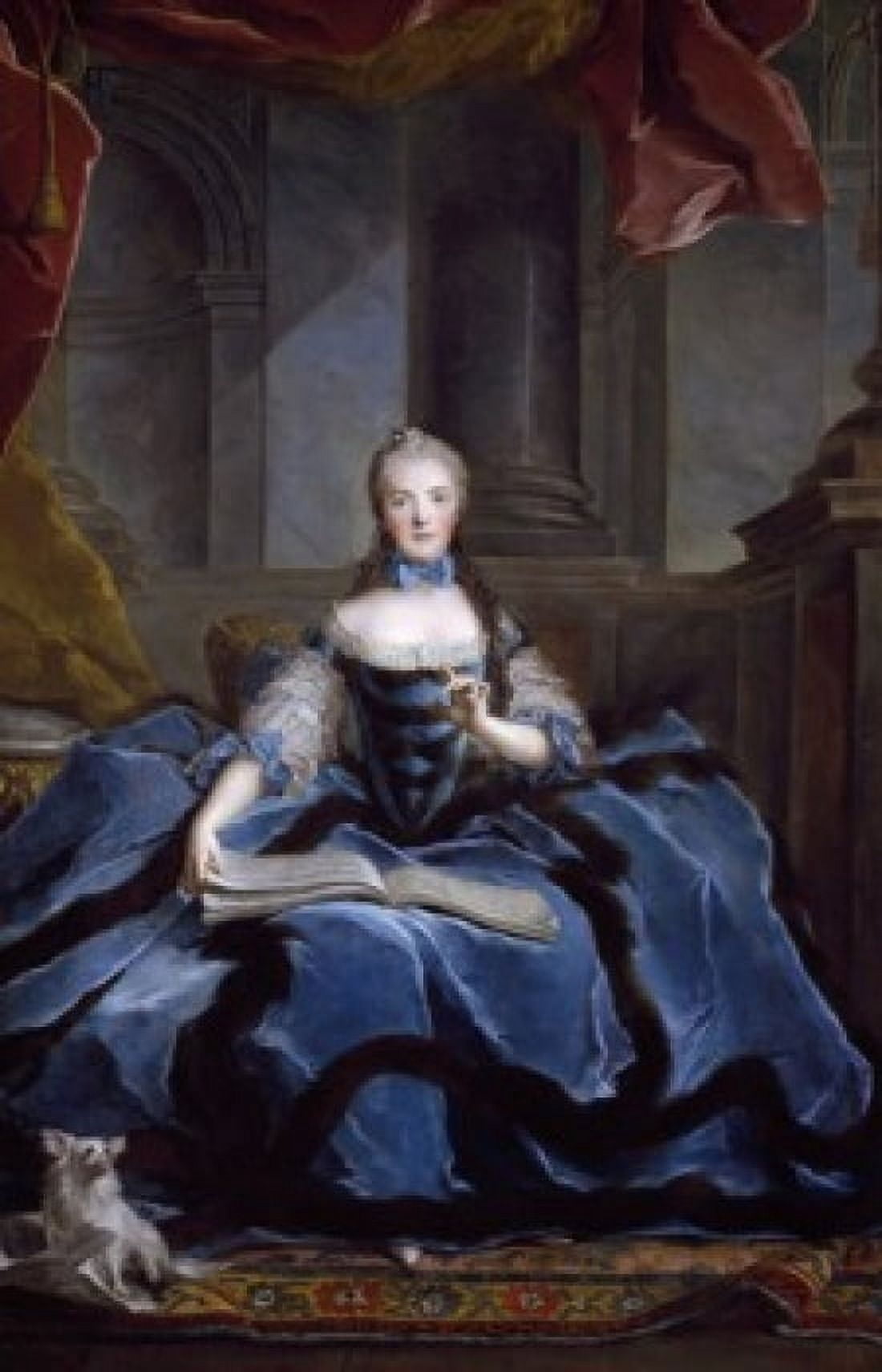 Madame Adelaide by Jean-Marc Nattier 18th Century (1685-1766) France Paris Musee du Louvre Canvas Art - Jean-Marc Nattier (24 x 36)