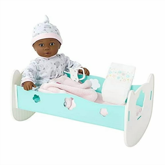 Madame Alexander 14" Adoption Day Baby Girl Doll, Dark Skin Tone, Brown Eyes (20454)