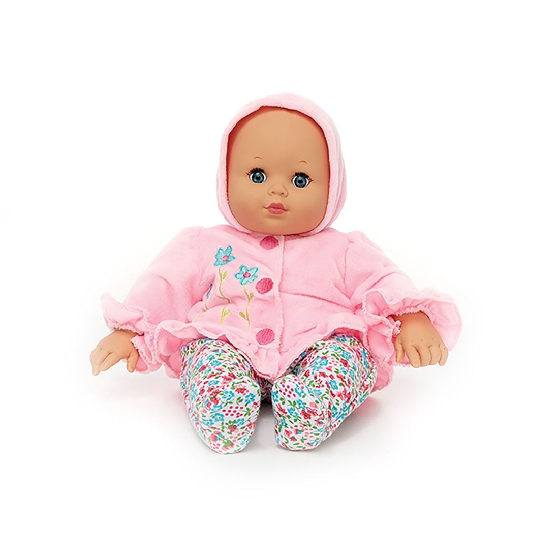Madame Alexander 14-inch Baby Cuddles Baby Doll with Bottle, Pink Hoodie