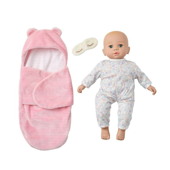 Madame Alexander 14-inch Sweet Smiles Baby Doll, Bear Sleep Sack