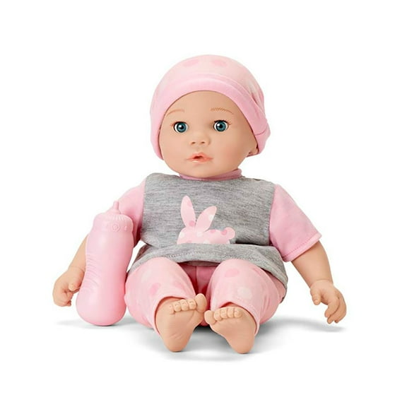 Madame Alexander 14-Inch Sweet Smiles Baby Doll, Pink Bunny, Light Skin Tone