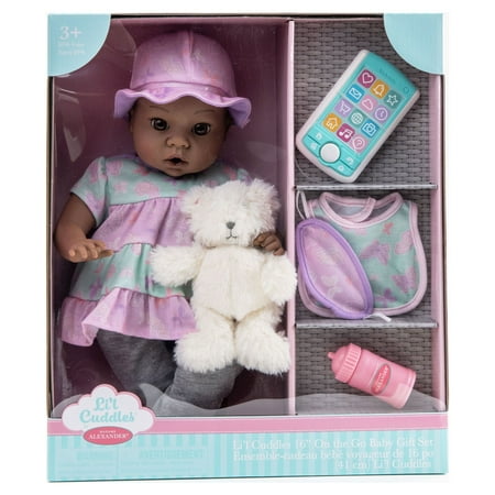 Madame Alexander 16 inch Dark Skin Tone Baby Doll Gift Set