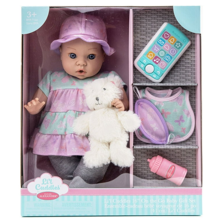 Madame Alexander Li'l Cuddles 16in Baby Doll Gift Set with