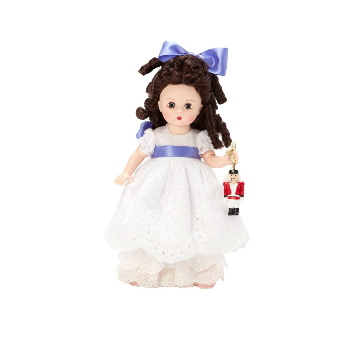 clara nutcracker blue dress H628 Clara  Classic Holiday Satin Dress for Nutcracker Ballet with Lace and Bow Accent XXLA / 44 Teal