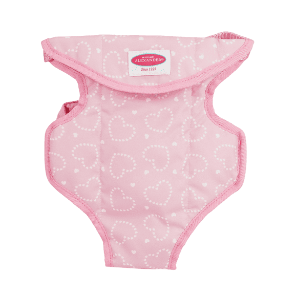 Madame Alexander Fabric Doll Carrier, Pink Hearts