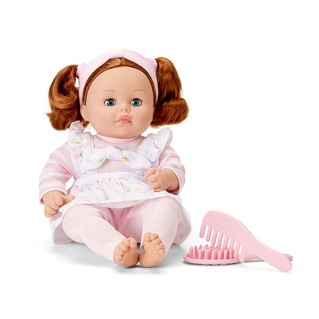 Madame Alexander My Little Girl 14-inch Toddler Doll, Polka Dot Pinafore, Light Skin Tone