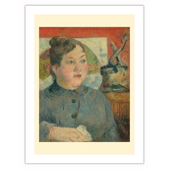 Madame Alexandre Kohler - From an Original Color Painting by Paul Gauguin c.1887/1888 - Bamboo Fine Art 290gsm Paper (Unframed) 12x16in