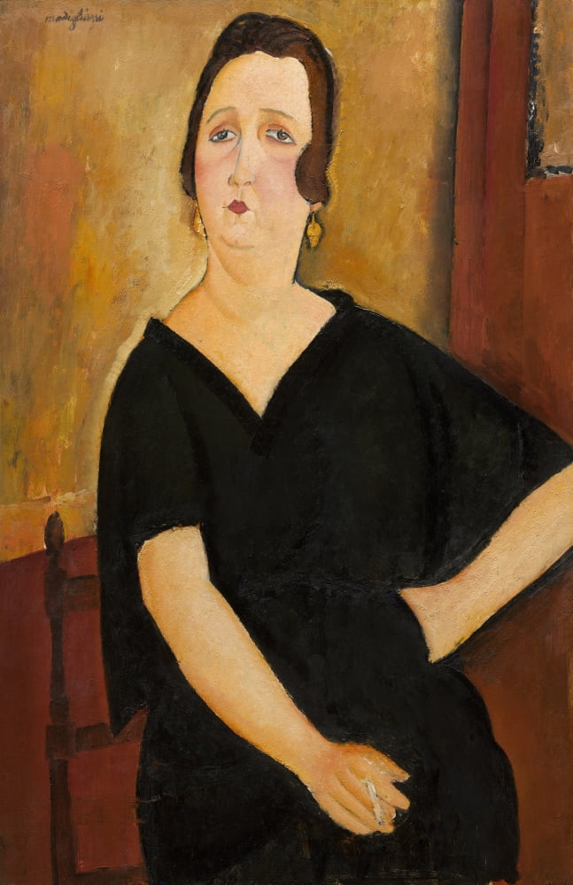 Madame Amedee (Woman With Cigarette) Canvas Art - (18 x 24)