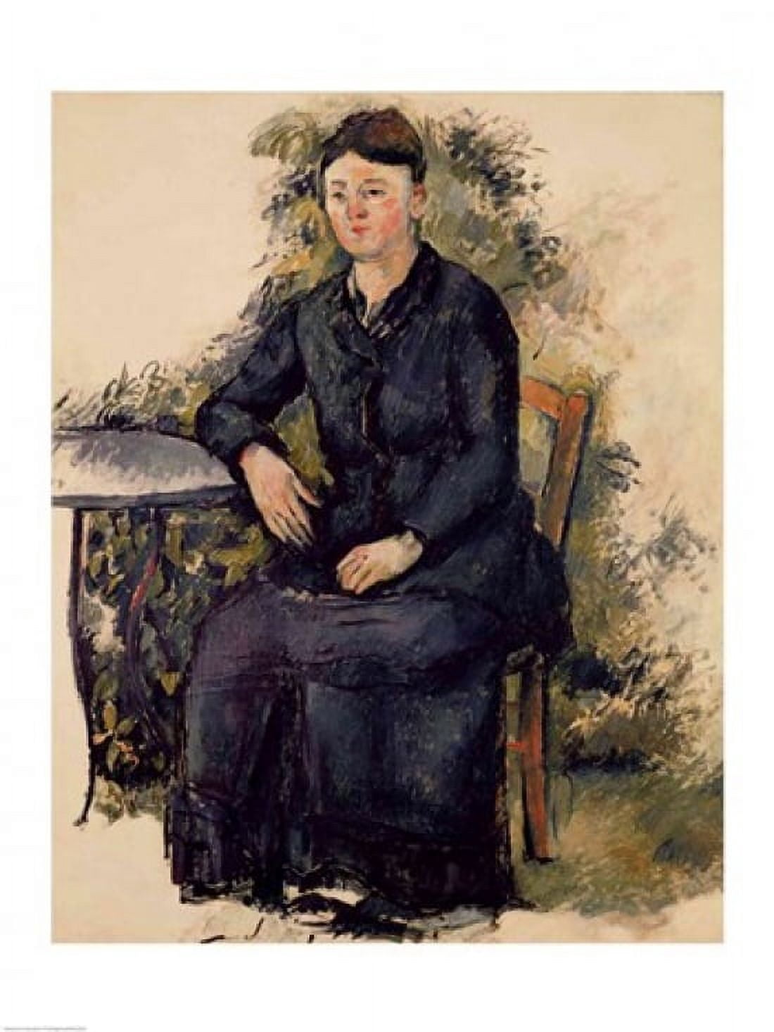 Madame Cezanne in the Garden Canvas Art - Paul Cezanne (18 x 24)