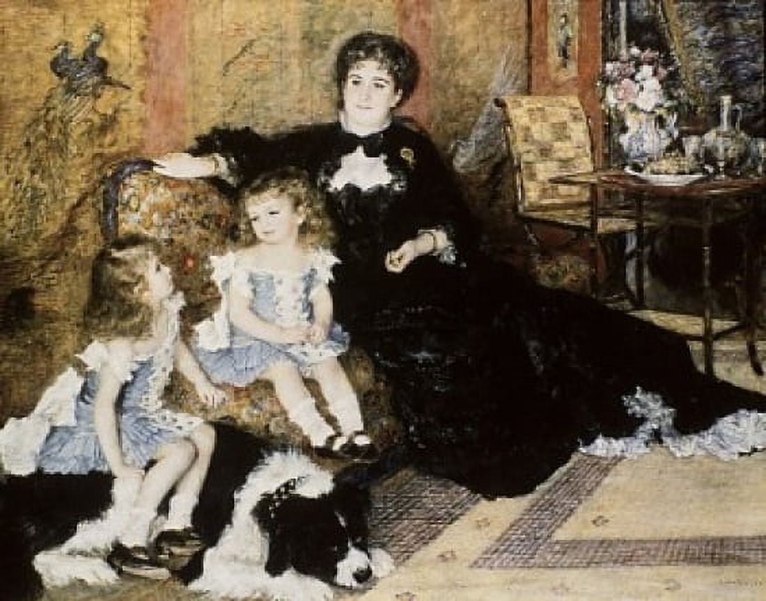 Madame Charpentier and Her Children 1878 Pierre Auguste Renoir (1841-1919 French) Oil on canvas Metropolitan Museum of Art New York USA Canvas Art - Pierre Auguste Renoir (24 x 36)