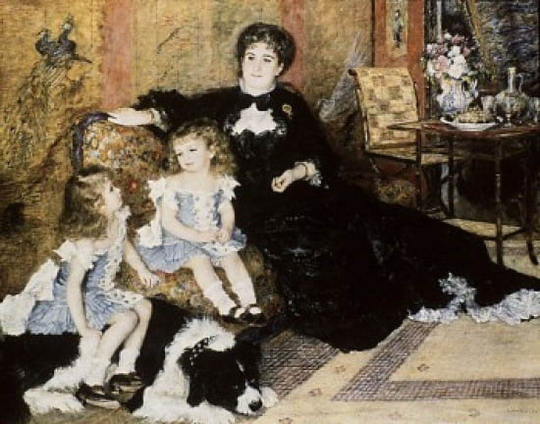 Madame Charpentier and Her Children 1878 Pierre Auguste Renoir (1841-1919 French) Oil on canvas Metropolitan Museum of Art New York USA Canvas Art - Pierre Auguste Renoir (18 x 24)