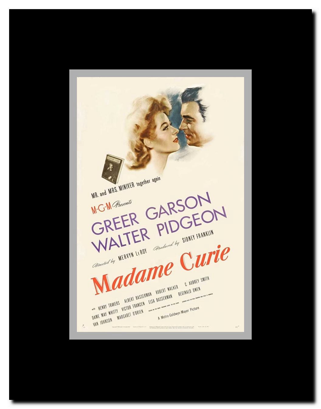 Madame Curie Framed Movie Poster