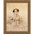 thumbnail image 1 of Madame Felix Gallois, born Nathalie Rose Joachime Bochet 20x24 Gold Ornate Wood Framed Canvas Art by Ingres, Jean Auguste Dominique, 1 of 2