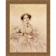 thumbnail image 1 of Madame Felix Gallois, born Nathalie Rose Joachime Bochet 28x36 Large Gold Ornate Wood Framed Canvas Art by Jean Auguste Dominique Ingres, 1 of 2