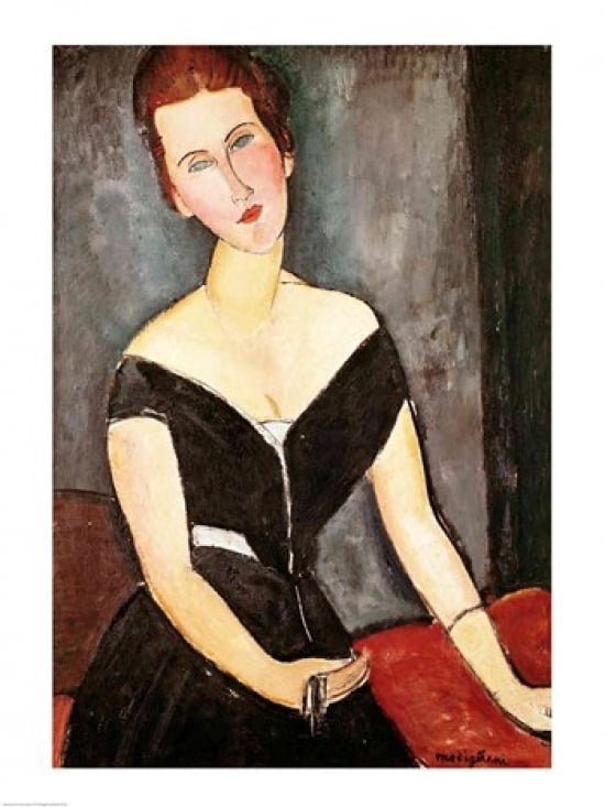 Madame G van Muyden 1917 Canvas Art - Amedeo Modigliani (24 x 36)
