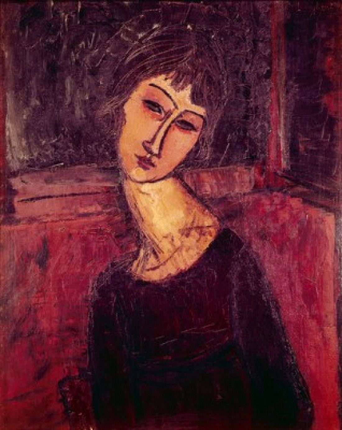 Madame Hebuterne Modigliani Amedeo (1884-1920Italian) Canvas Art - Amedeo Modigliani (18 x 24)