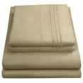 thumbnail image 1 of Madame Marie Contemporary Microfiber Bedroom Solid Color Bed Sheet Set Split King - Sage Green, 1 of 2