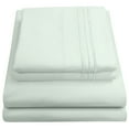 thumbnail image 1 of Madame Marie Contemporary Microfiber Bedroom Solid Color Bed Sheet Set Twin - Mint, 1 of 2
