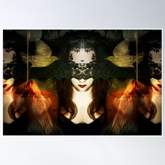 Madame Mayhem Poster Wall Art, Modern Wall Decor, 8x12 UNFRAMED