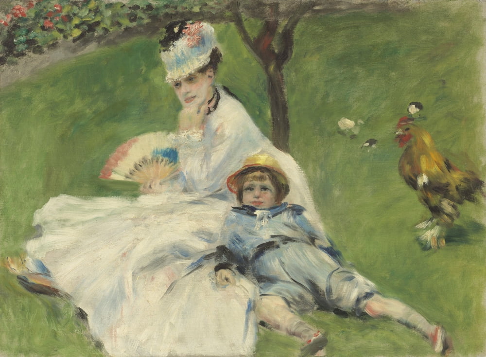 Madame Monet And Her Son Canvas Art - (36 x 24)