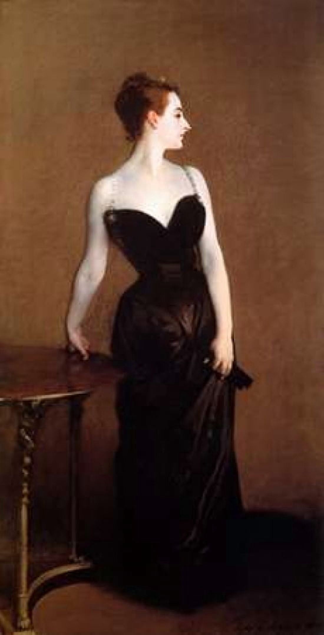 Madame Pierre Gautreau - Madame X Canvas Art - John Singer Sargent (12 x 18)