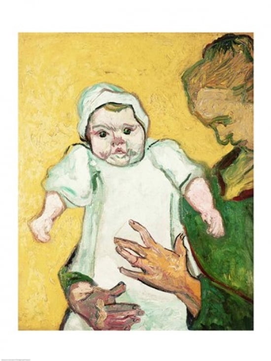Madame Roulin and her baby November 1888 Canvas Art - Vincent Van Gogh (24 x 36)