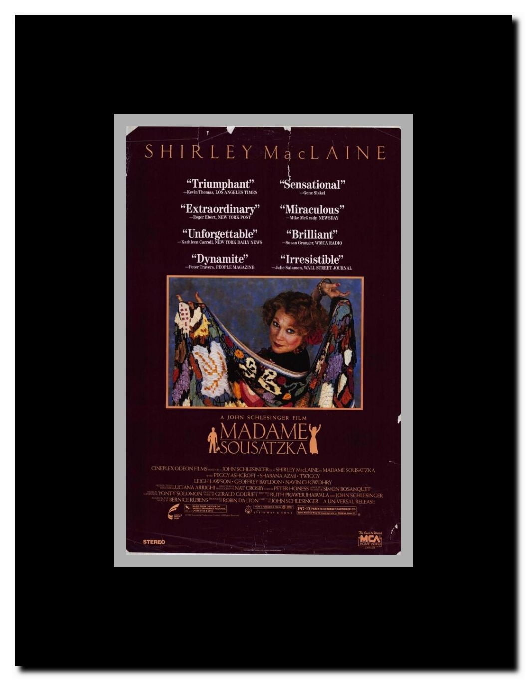 Madame Sousatzka Framed Movie Poster