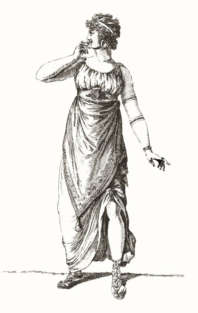 Madame Tallien in Grecian costume Th Canvas Art - Ken Welsh Design Pics (22 x 34)
